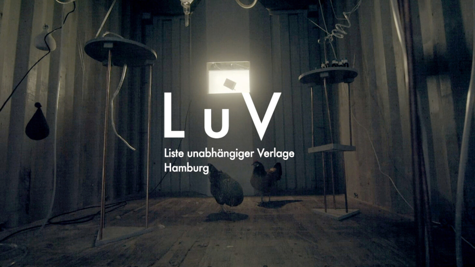 Standbild aus dem Image-Video der LuV, Liste unabhängiger Verlage